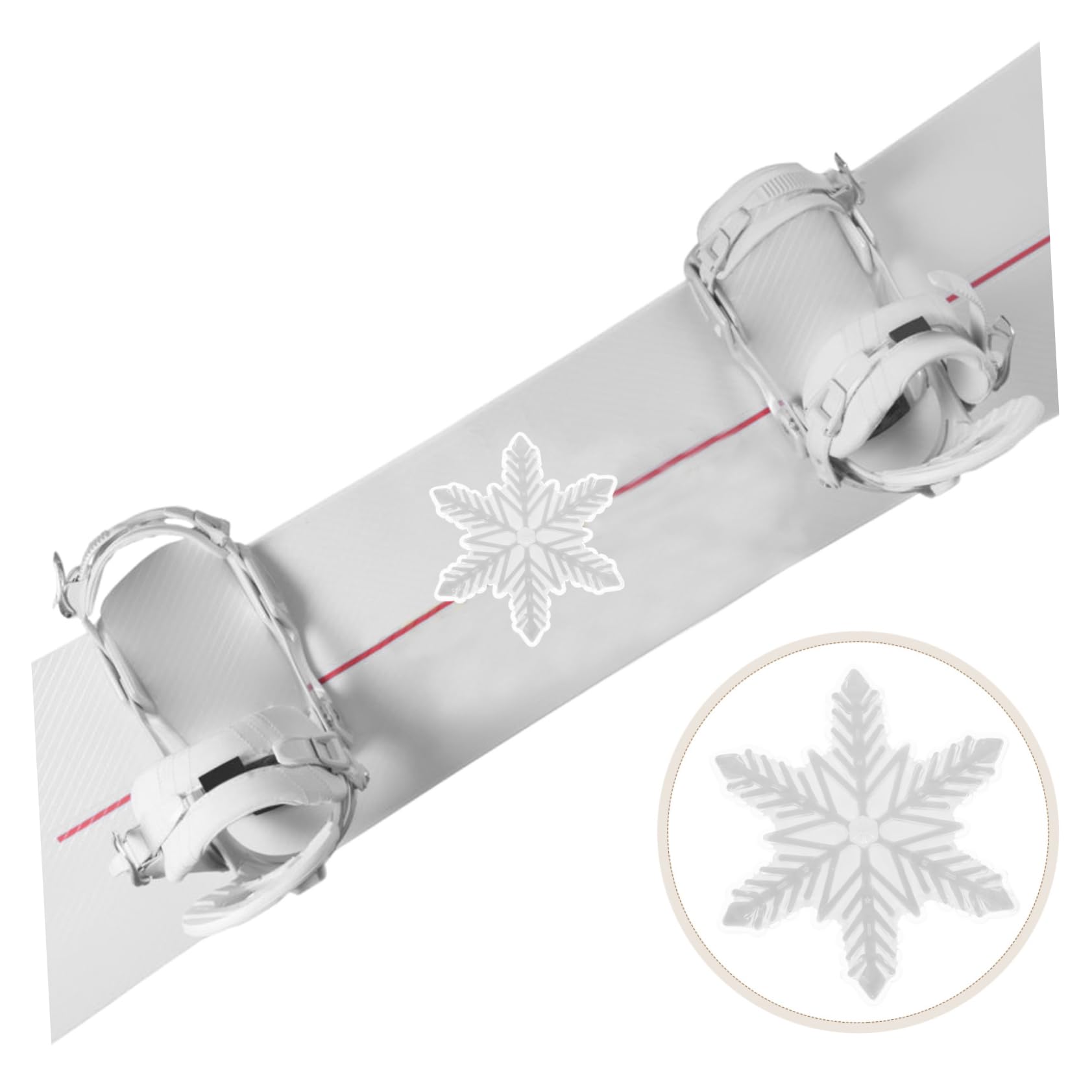 WOONEKY Flocon De Neige Autocollant Sport Decal en Plein Air Accessoire De Patinage Snowboard Decal Ski Decal Patinage Decal Ski Anti-Slip Decal Snowboard Fournir Snowboard Autocollant