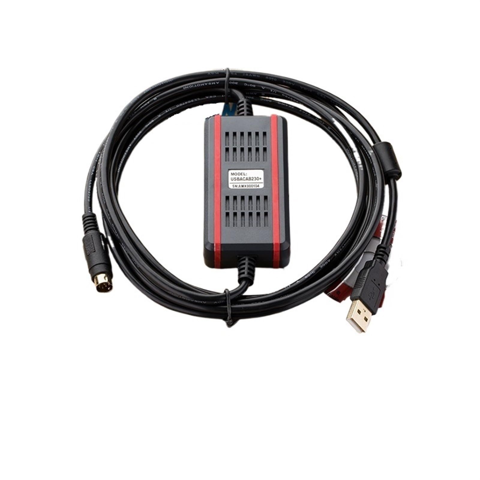 JDOUNFMO Chip USBACAB230 High Speed USB-DVP Programming Data Download Cable DVP ES EE SS Suitable for PLC (Color : FTDI-Isolation Type, Size : 3m)