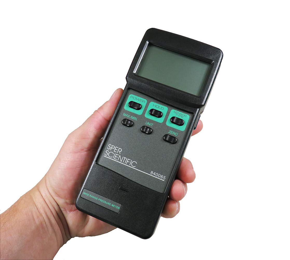 Sper Scientific 840065 ampia gamma palmare misuratore di pressione, 0 – 725 psi