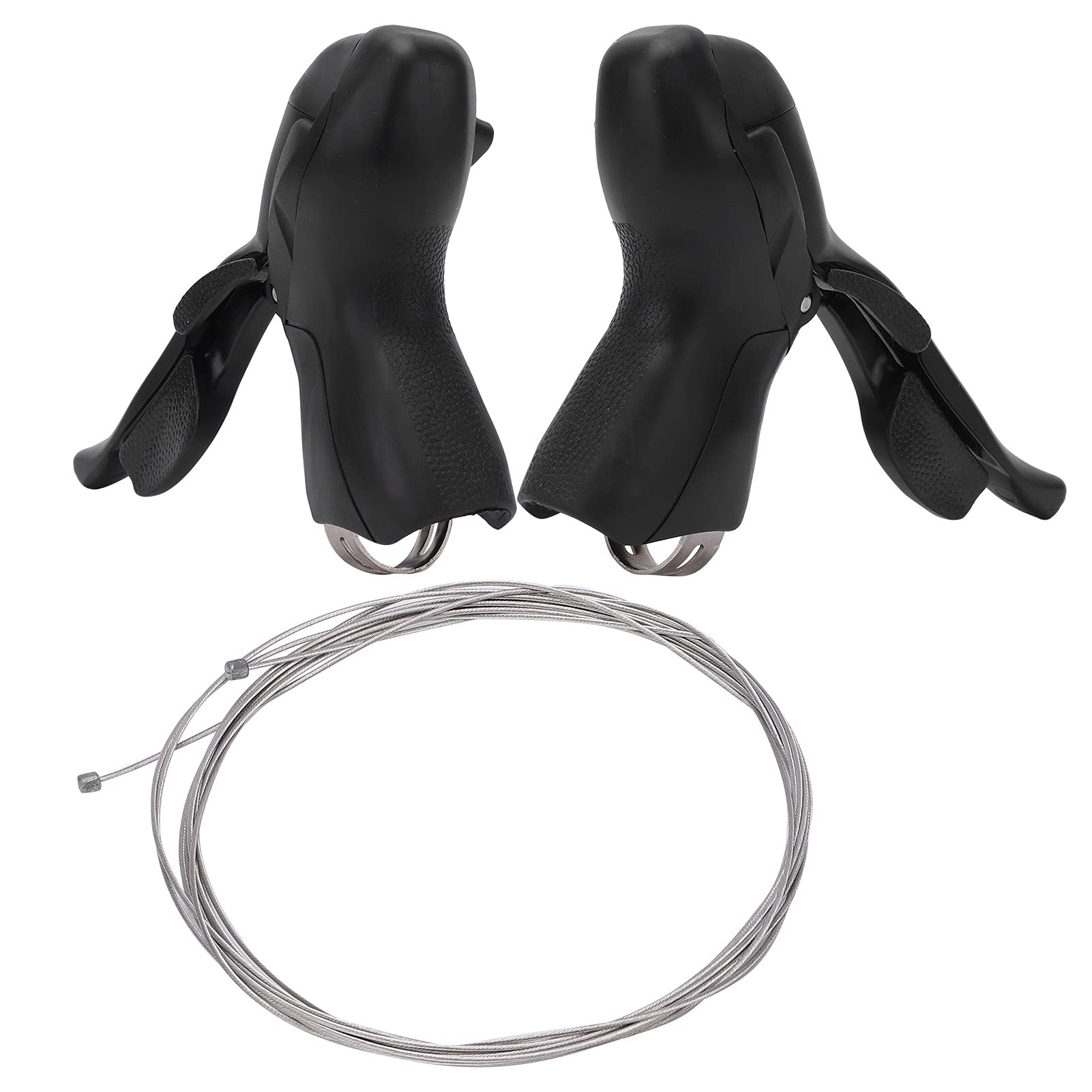 Palanca de Freno de Bicicleta de Aleación de Aluminio Duradera, de Freno Portátil para Ciclistas, 1 par, Tamaño 170x115mm (2 * 7 velocidades)
