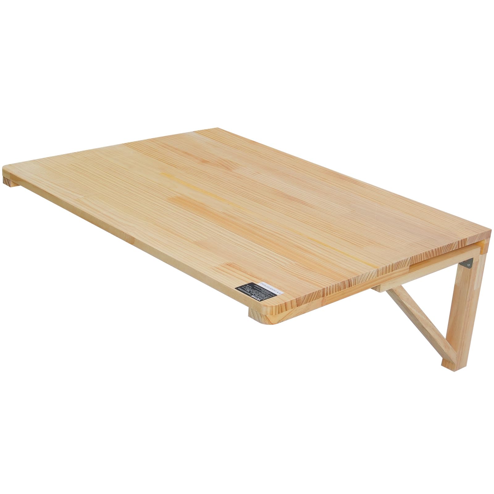 VEVOR Mesa Plegable de Pared, 800 x 600 x 298 mm, Escritorio Flotante de Madera con Soporte de Hierro, Mesa Plegable para Espacios Pequeños, Oficina en Casa, Comedor, Cuarto de Lavado, Cocina, Bar