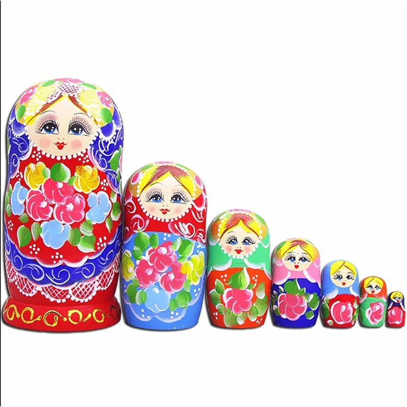 おもちゃ スタイルズ Styles ロシアの人形 ロシアのネスティング人形7個セットbasswood Matryoshkaの装飾クラフトギフト手描きのネスティング人形のお土産の玩具 理想的な贈り物 Color A Pfmzfpszvb Www Orphanedheart Org