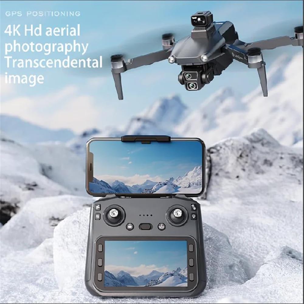 Triple battery,nowy dron gps l600-1 profesjonalny 8k kamera powietrzna fpv bezszczotkowy omijanie przeszkód z dużym ekranem zdalnego sterowania składany dron