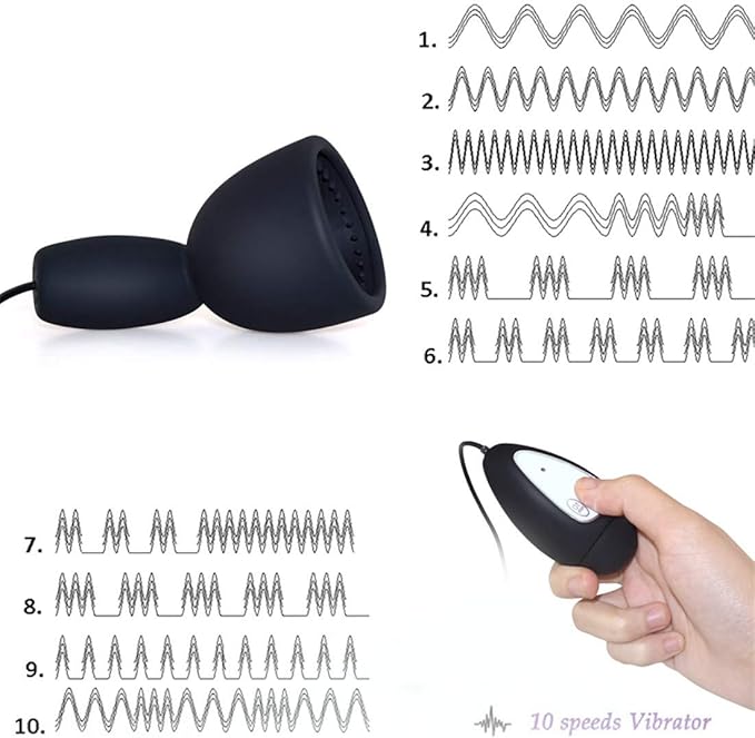 1 Paquete, Silicona 10 Velocidad Vibrador para Hombres glande ...