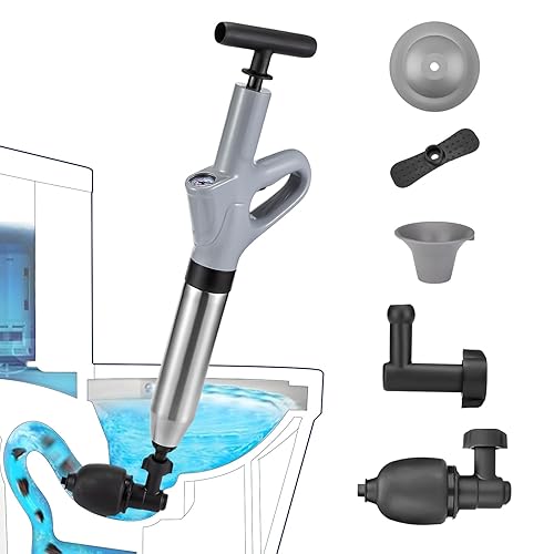 Toilet Plunge Blaster, High Pressure Toilet Plunger, High-Pressure Air Drain