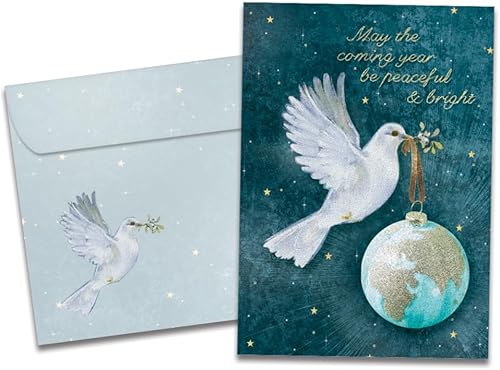 Tree-Free Greetings Paquete de 12 sobres a juego, respetuoso con el medio ambiente, fabricado en Estados Unidos, papel 100% reciclado, 5 x 7