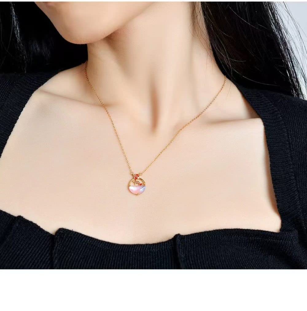 collar, Sterling S925 Plata de Ley China Carpa la Suerte Gargantilla