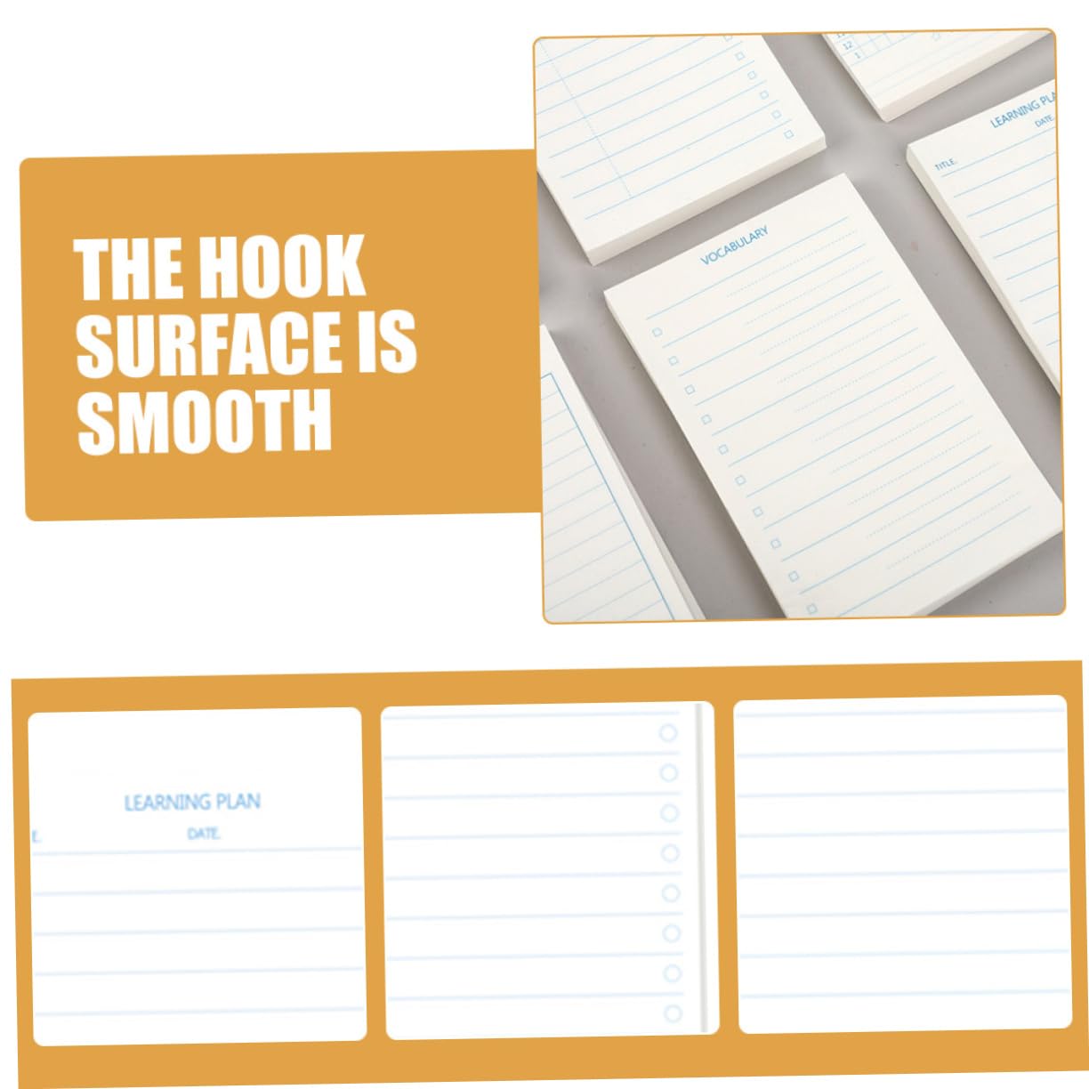 EXCEART 3pièces Carnets De Notes Avec Onglets Pour Étudiants De Cahiers De Planification Liste De Tâches Bloc-notes De Poche Pratiques Pour École Et Mémos