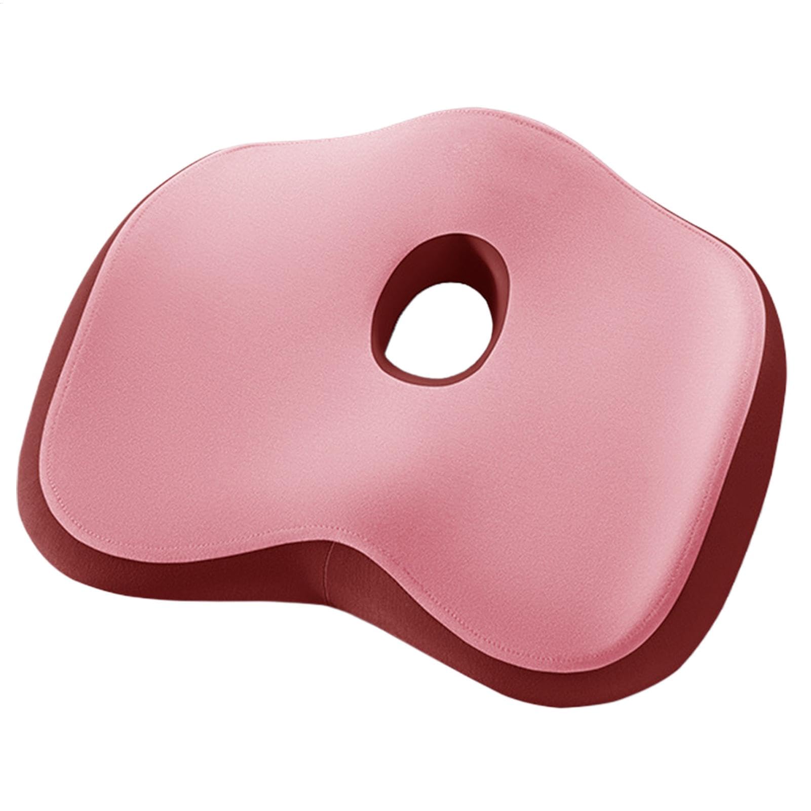 Cojín ortopédico de Espuma viscoelástica, Almohadilla de Apoyo ergonómica Gruesa, de presión para Cadera y coxis, 34 x 24 x 5 cm, Ideal para Silla de Oficina, Coche, Silla de Ruedas, Viajes