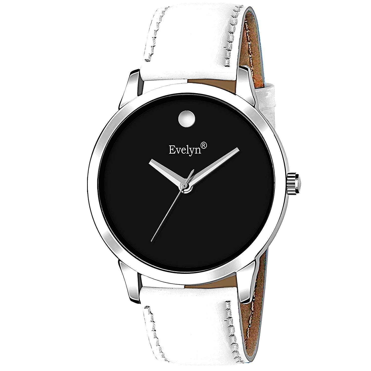 Evelyn Ultra Slim Black dial White Strap Watch for Men for boy (B083XNNTCN) Amazon Price History, Amazon Price Tracker