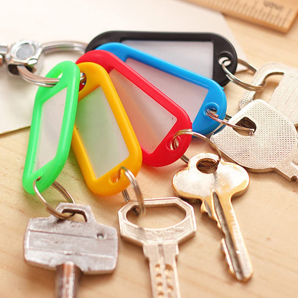 WANGCL Lot De 50 Porte-clés Avec Anneau Pour La Maison, Le Bureau, Les Animaux Domestiques, Les étiquettes De Bagages