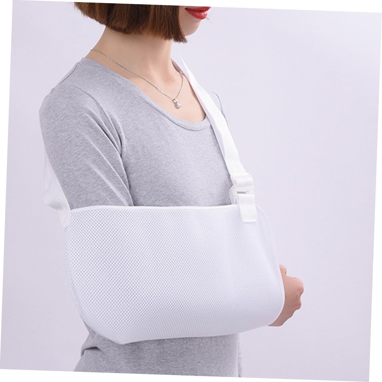 FOMIYES Arm Sling Sport Broken Arm Sling Arm Sling for Shoulder Adjustable Medical Sling Shoulder Immobilizer Fractured Bones Immobilizer Sling Arm Sling Brace Broken Arm Support White