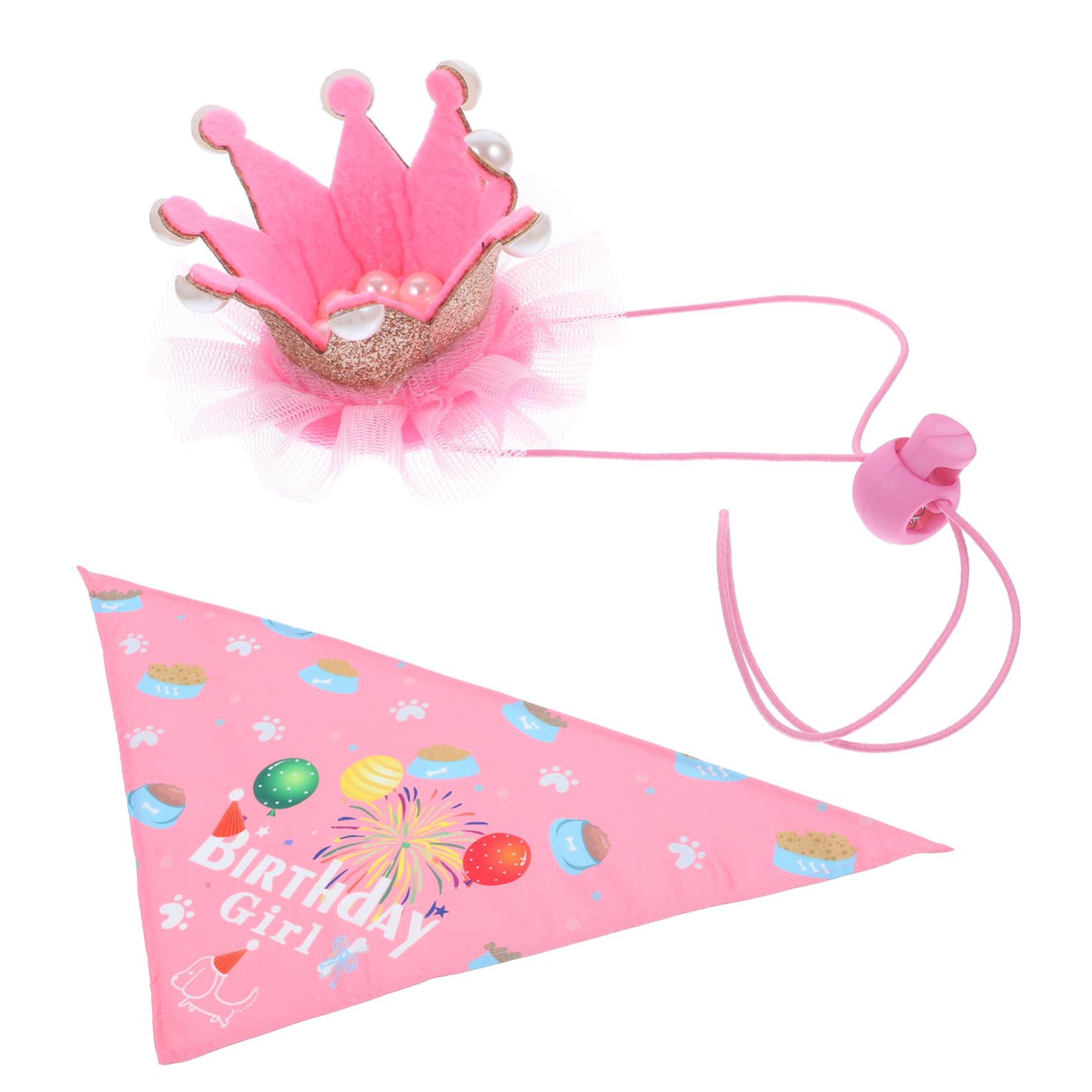 Chapeau anniversaire pour chien et bandana élégant de fête