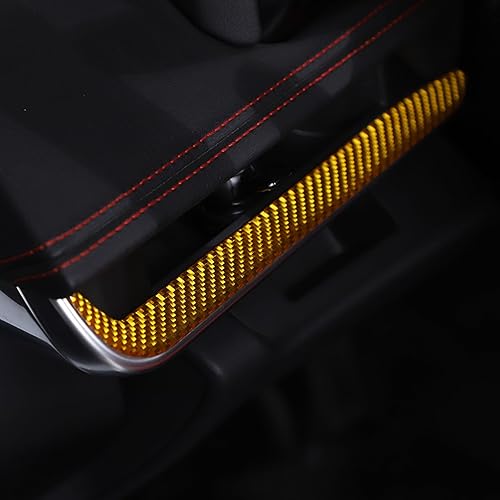 Miniatura 4 de CHEAYAR Adhesivo suave de fibra de carbono real 3D para tablero de instrumentos de automóvil, compatible con Corvette C8 Stingray Z06 Z51 2020 2021