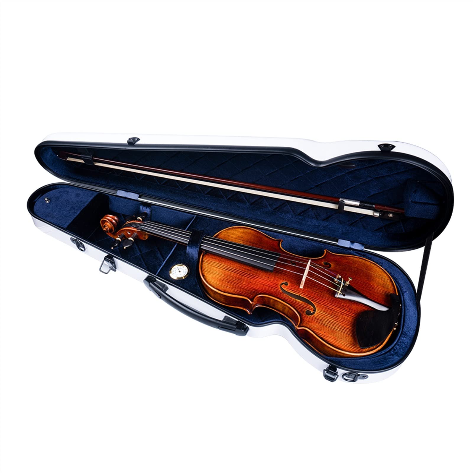 Violon Student Kit Violino 4/4 con Custodia per Violino in Fibra di Carbonio Arco in Legno Brasiliano