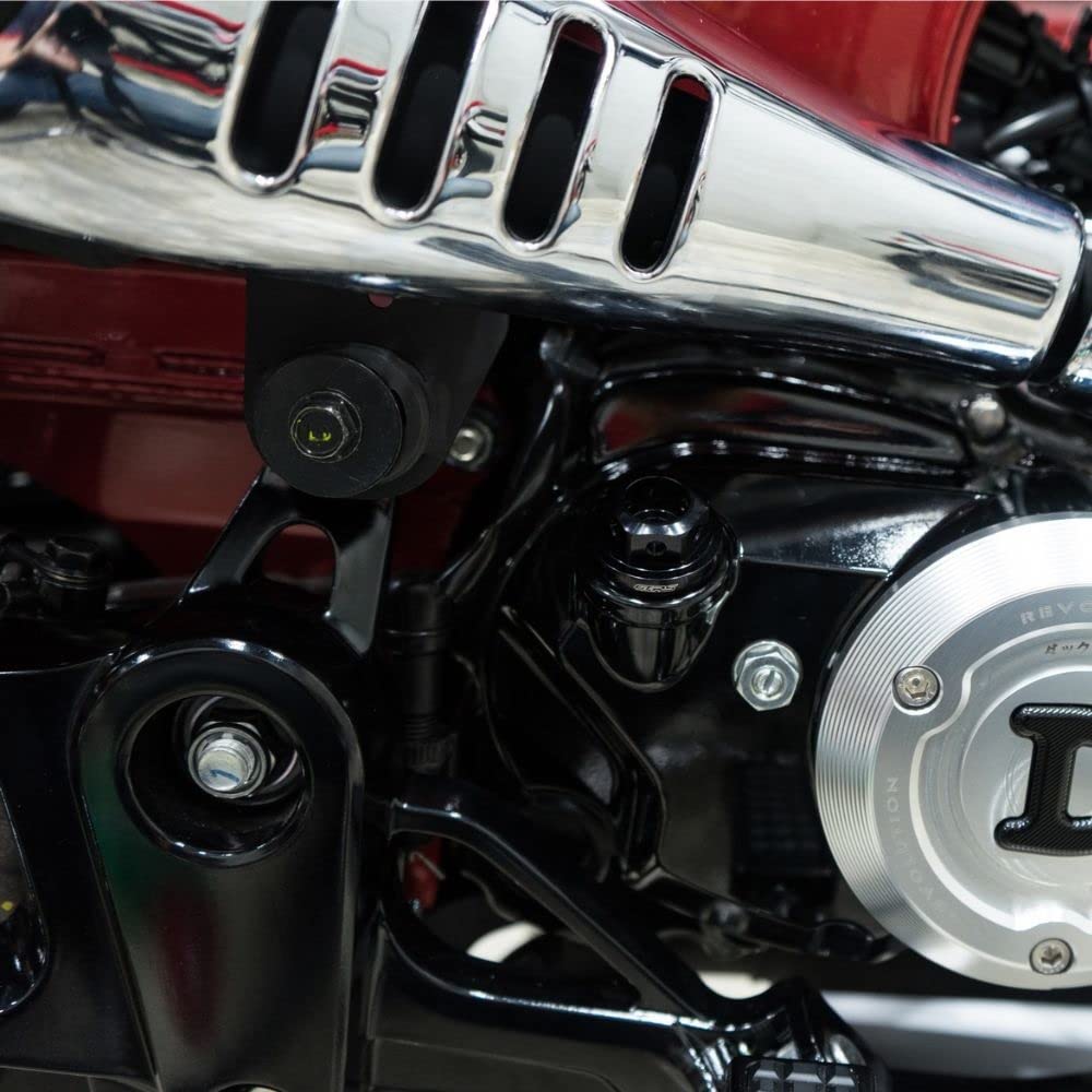 ダックス125 ST125フューエルタンクキャップ ブラックアルマイト