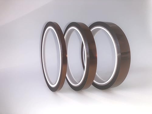 3 rollos de cinta de alta temperatura resistente al calor de 108 pies para vinilo de transferencia de temperatura de sublimación Placa de circuito