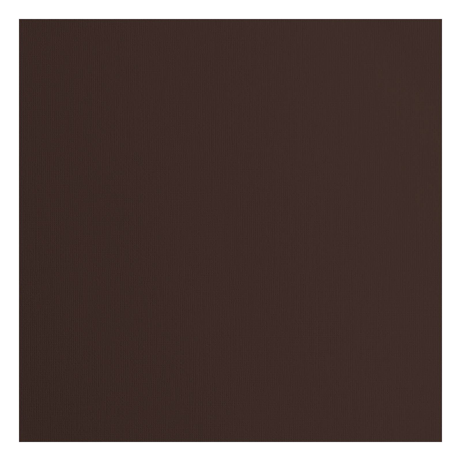 Florence Cardstock Textured, Coloured Card Making Supplies 12 x 12 inch, Brown, 20 Sheets