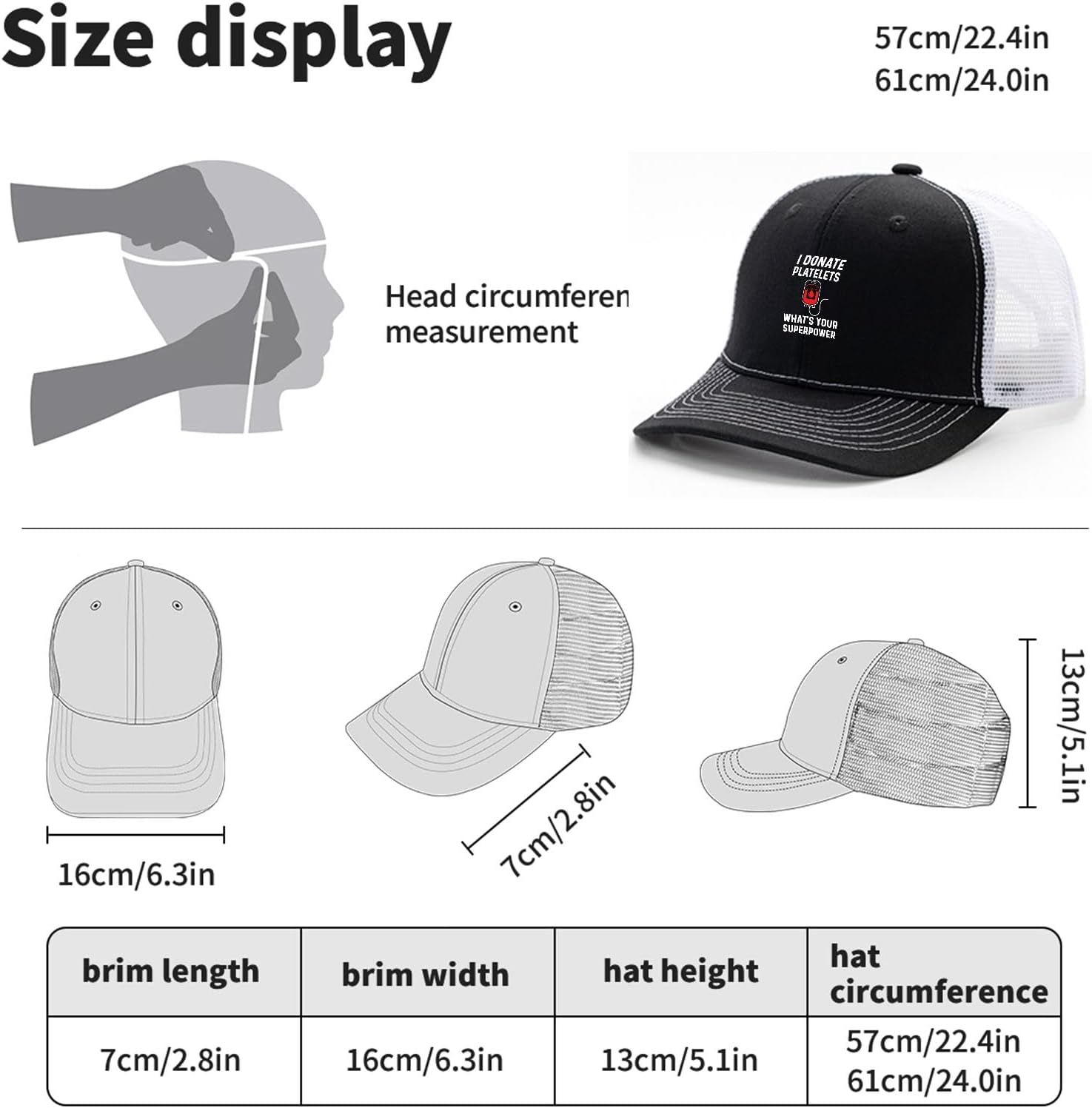 Best Baseball Cap - I Donate Platelets, What's Your Superpower Review
