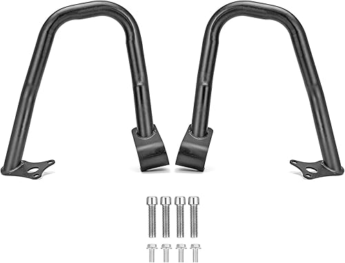 Miniatura 8 de WeiSen Protector de motor negro brillante, barras de choque de carretera compatibles con Indian ScoutScout SixtyScout Bobber 2015-2024 (reemplazo