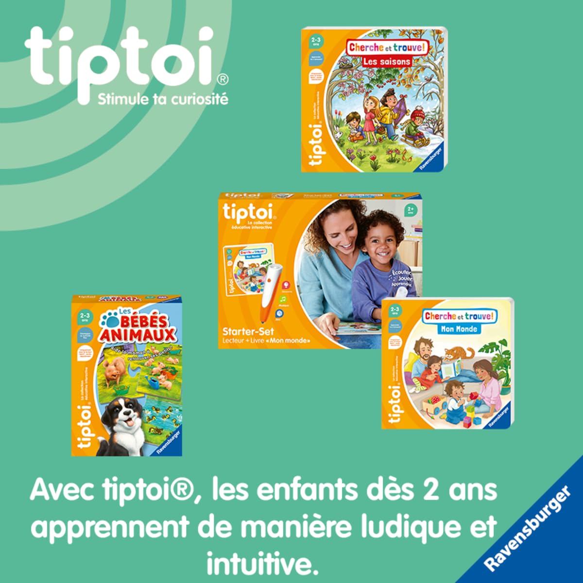 Ravensburger Tiptoi Livre Interactif L’Espace - Astronautique, Étoiles Et Planètes Dès 6 Ans