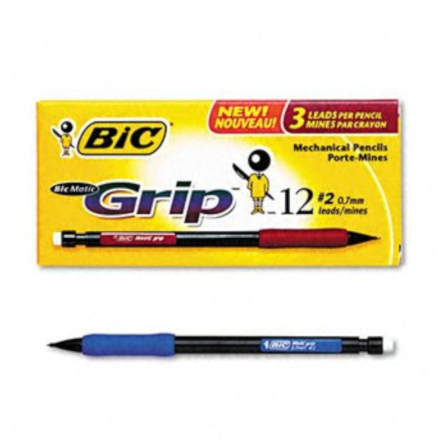 BIC Matic Grip Mechanical Pencil PENCIL,BICMATIC,GRP,.7,BK K62061B (Pack of15)