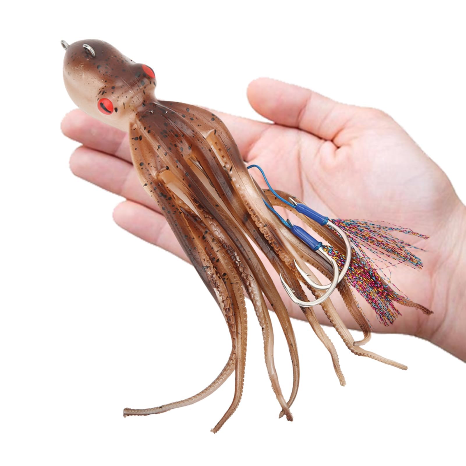 Esca a Forma di Calamaro, Esca Artificiale per Calamari, Esche da Pesca per Polpo per Pesca a Getto D'inchiostro, per Pesca in Acqua Salata in Mare D'acqua Dolce