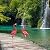 2Pcs Pink Flamingo Outdoor Statues, Metal Flamingo Yard Art Decor for Garden Home Patio Yard Display
