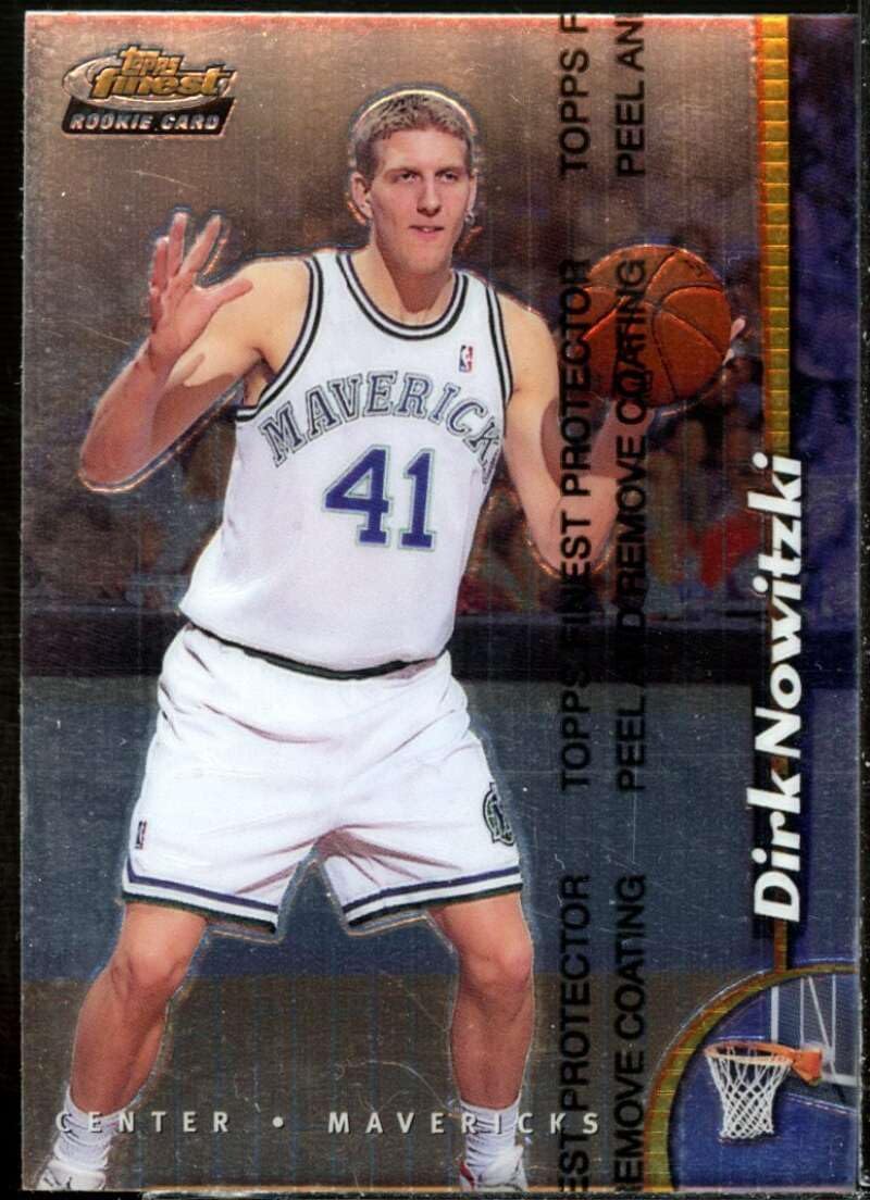 Dirk Nowitzki Rookie Card 1998-99 Finest w/Coating #234