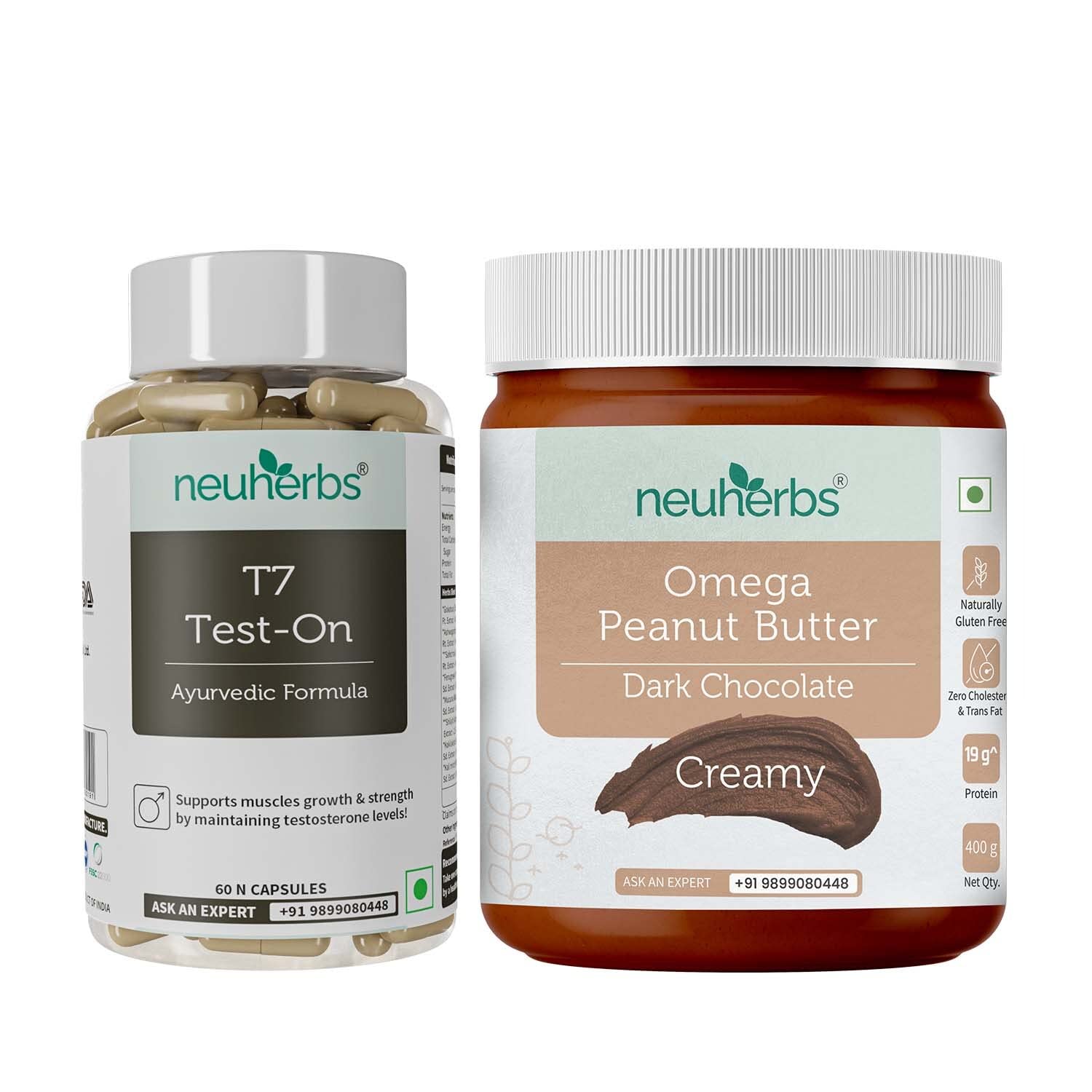 Neuherbs Ayurvedic T7 Test On [Approved by Ministry of AYUSH] For Men + Dark Chocolate Peanut Butter (B0BZ7YPPN3) Amazon Price History, Amazon Price Tracker