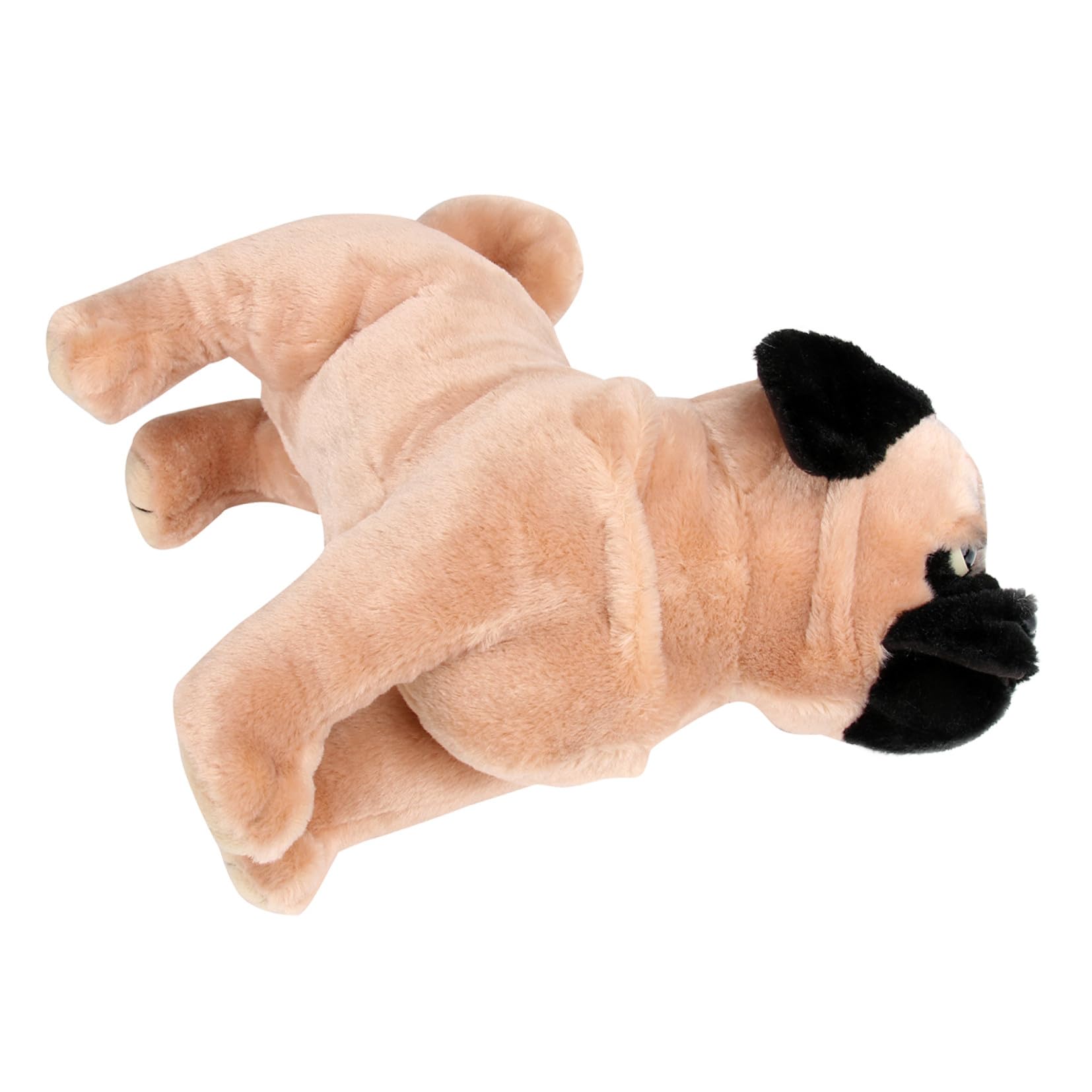 BESPORTBLE Plüschspielzeug Mops Hund Stofftier Weicher Kuschelhund für Realistisches Puppen Design Tragbares Lernspielzeug und Dekorativer Welpe für Jungen und Mädchen