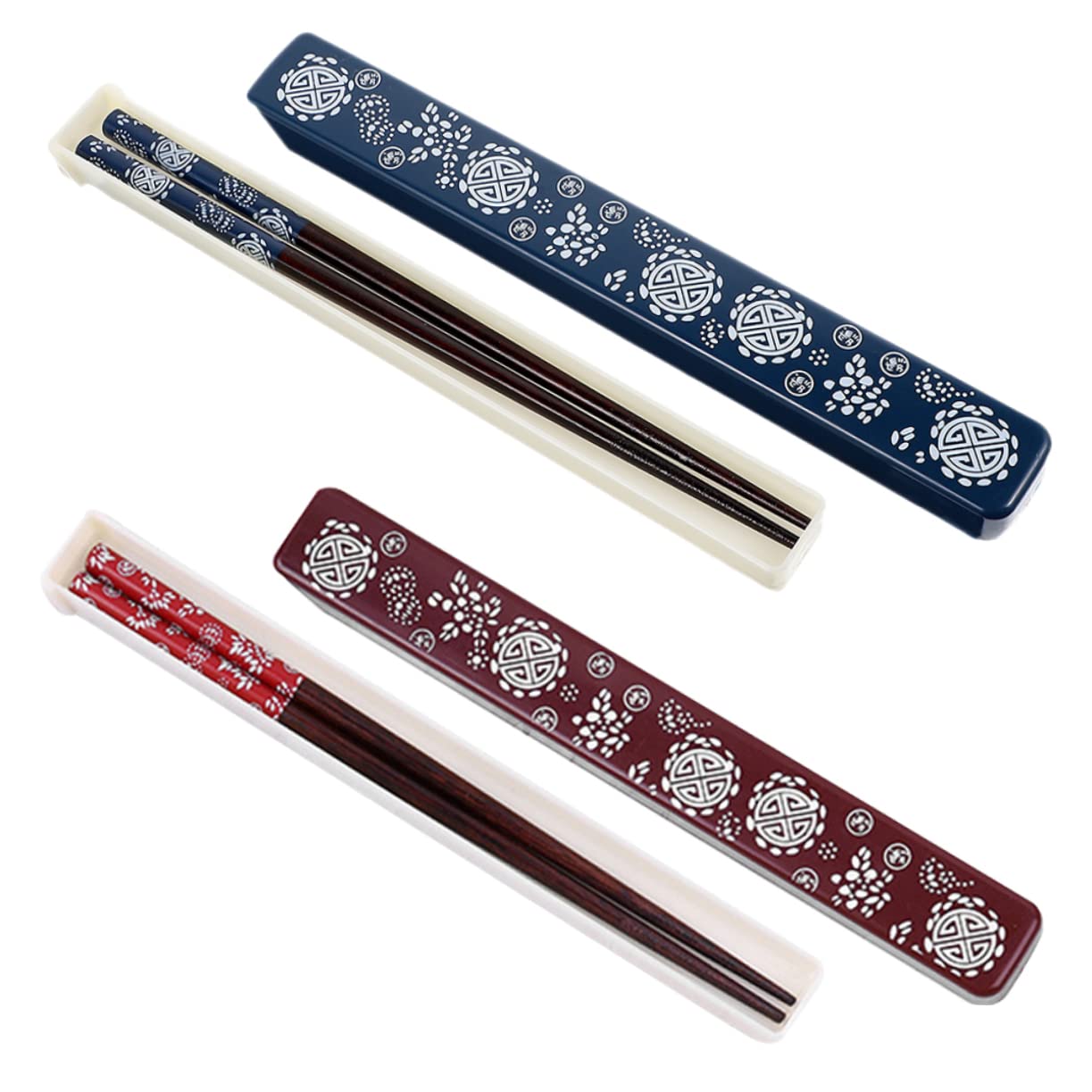 Cabilock 2 Ensembles Baguettes de Rangement Baguettes Japonaises pour Maison Voyage Restaurants