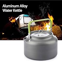 Vista 6 de LIXADA Hervidor de camping 0.8L/1.2L/1.6L para agua hirviendo, tetera de té tetera de aleación de aluminio con mango de silicona bolsa de transporte