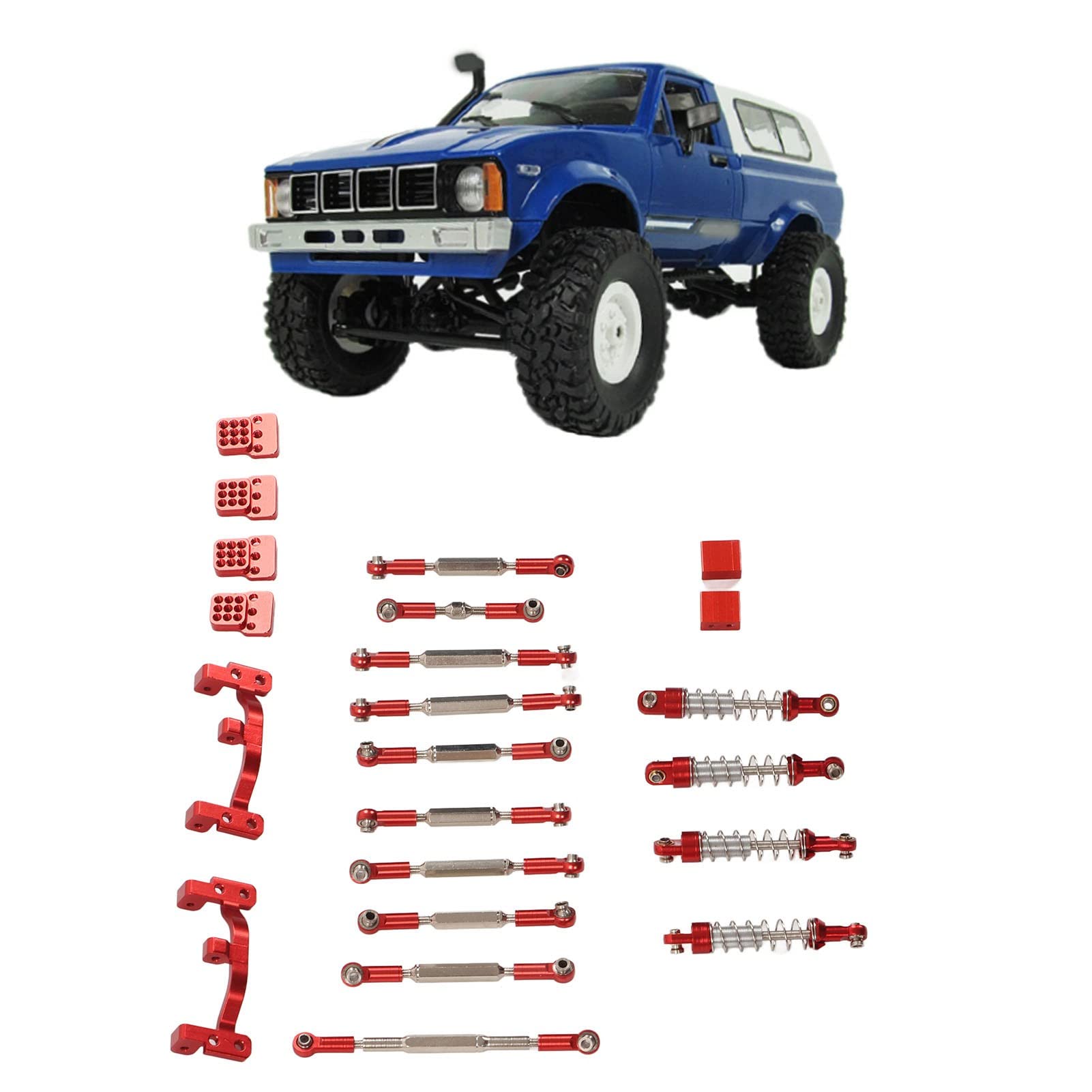 Amazon.com: WPL Aluminum Alloy Shocks Absorber Upgrade Kit, RC