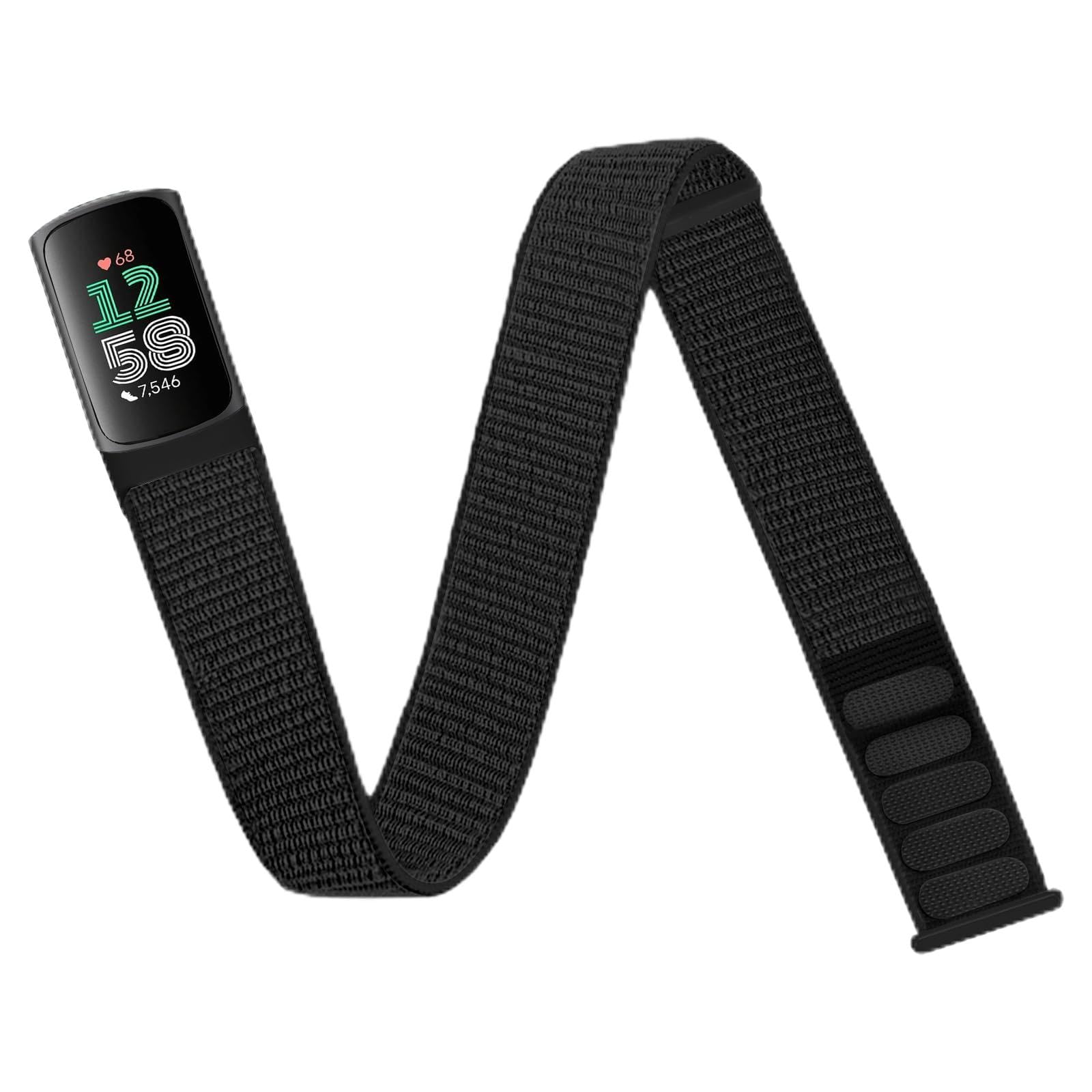 Chinber Nylon Sport Ankle/Arm Band Compatible with Fitbit Charge 6/5 Bands,Elastic Nylon Braided Arm Strap for Women Men-image-41
