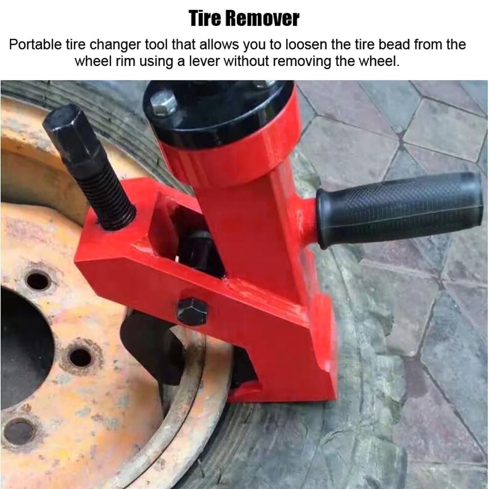 Shkalacar Herramienta de montaje manual del destalonador, manual para desmontador de neumáticos portátil para desmontadora de neumáticos de garaje para coches, camiones y tractores