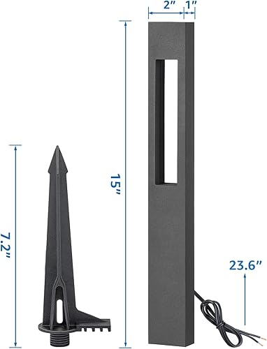 Miniatura 7 de SUNVIE Luces LED de bajo voltaje para paisaje, 3 W, luces de camino de bajo voltaje, 12-24 V, luces de camino de paisaje, 3000 K, CRI 90+, aluminio,