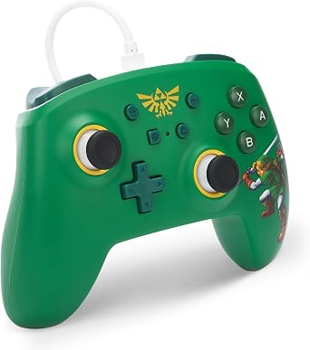 Wired PowerA controller for Nintendo Switch - Hyrule Defender, Gamepad, game controller, wired controller, officially licensed