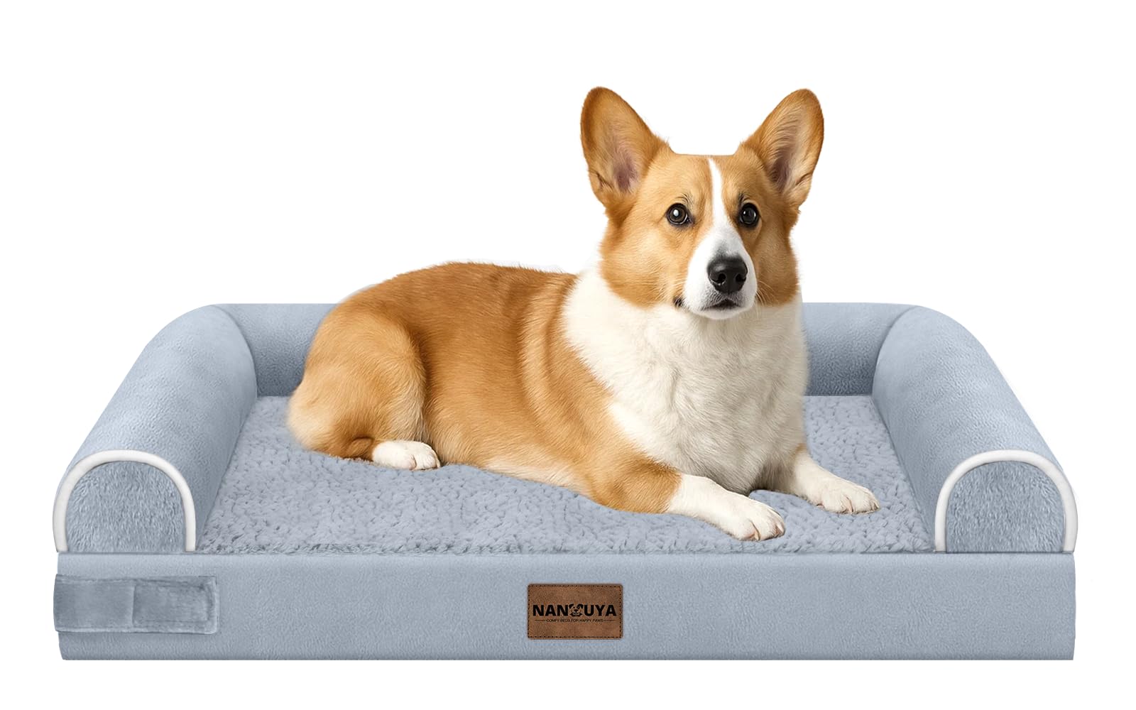 Medium Large Dog Bed Orthopedic Washable: Beds Bolster Medium Large Sized Dog Bed Egg Crate Foam Couch Sofa Waterproof with Removable Cover