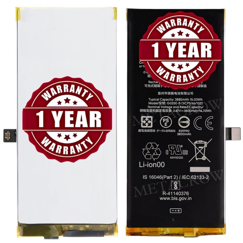 Image of Original G025E-B Battery Compatible for Google Pixel 4a (5G) - (3885mAh) - 1 Year Warranty JK1