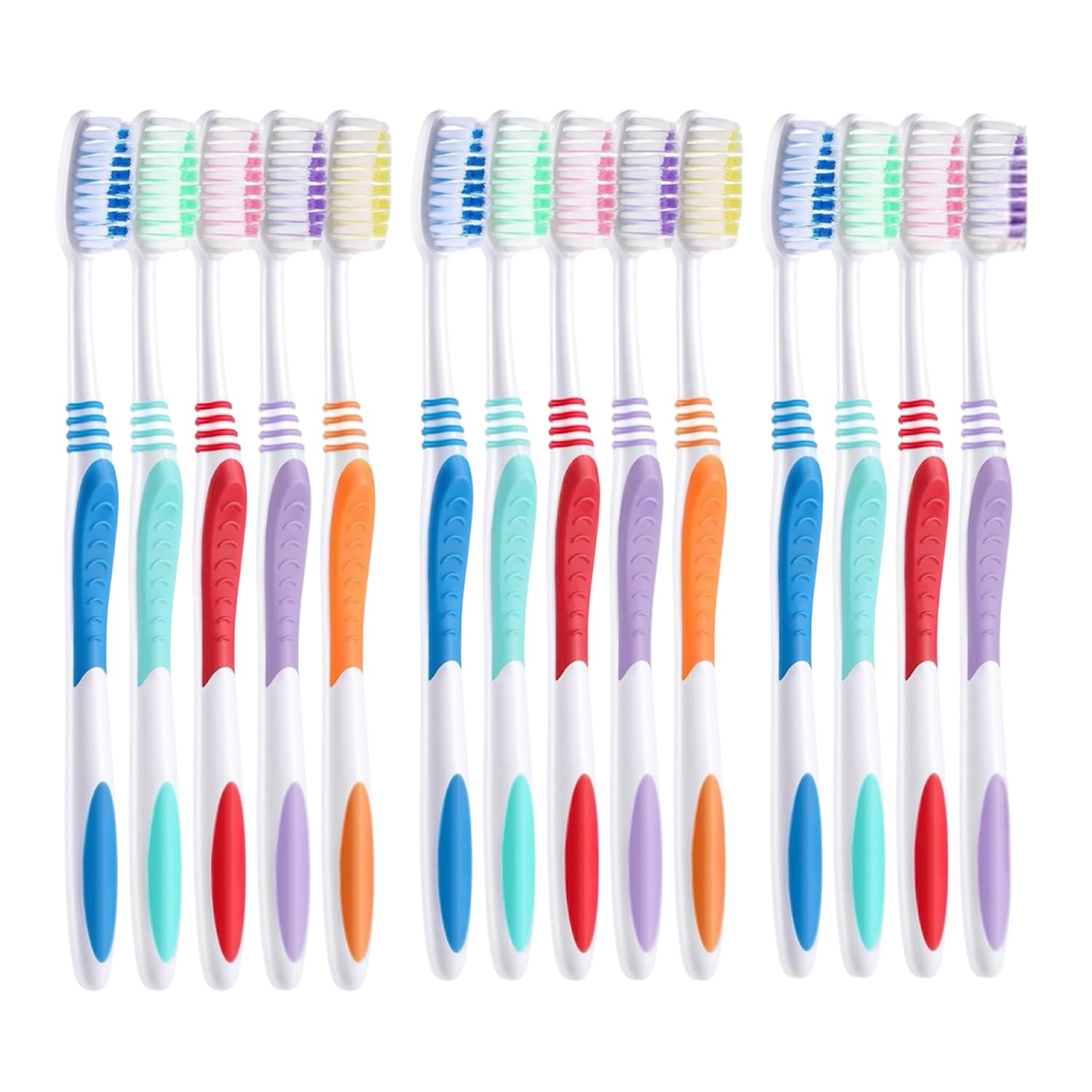AIAG Extra Hard and Firm Bristle Adult Toothbrush 72-Count, Bulk Toothbrush, Hard Bristles, Value Pack for Travelling, Hotels, Donations