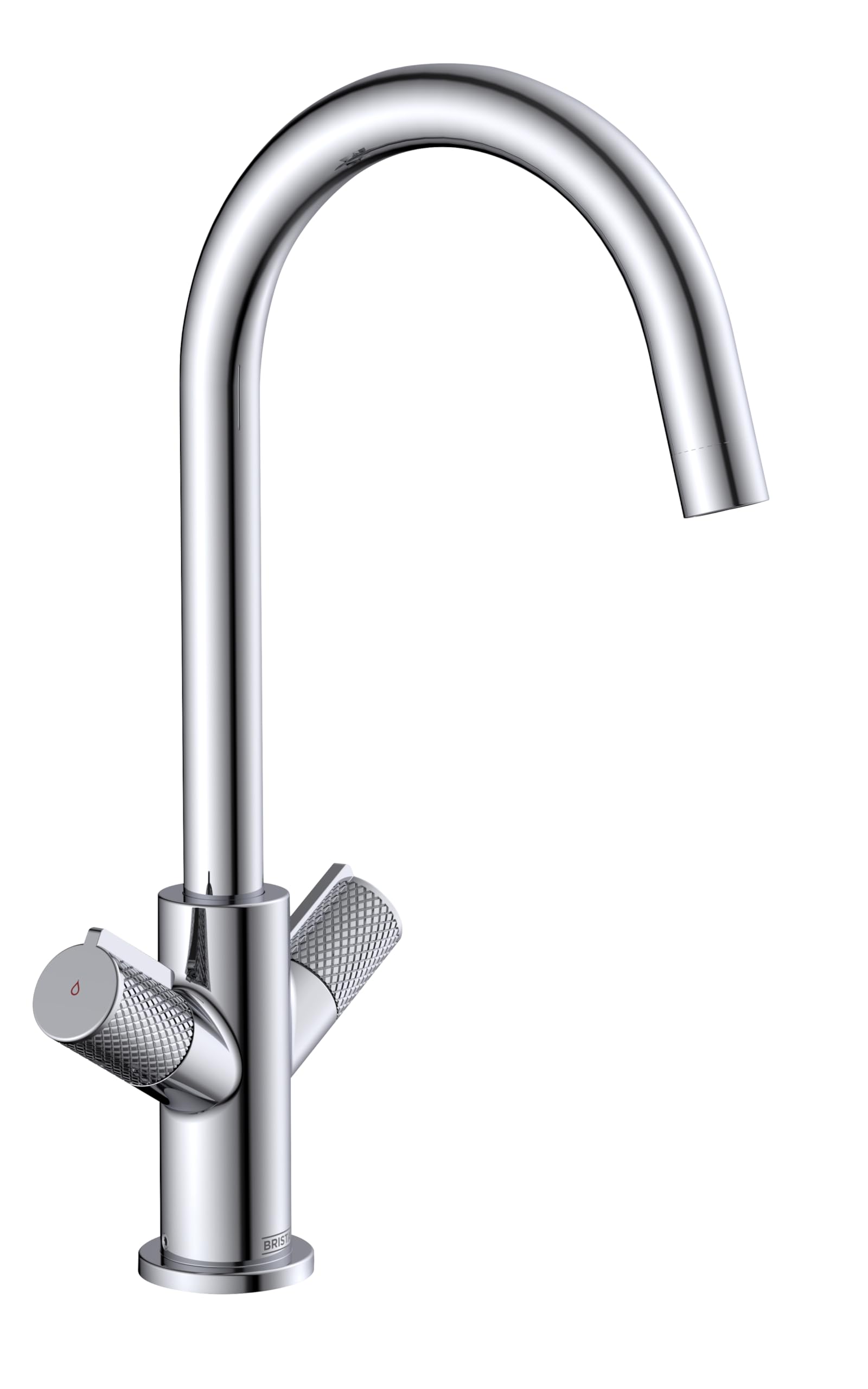 Bristan Fern Kitchen Tap - Swivel spout, Two Handle EasyFit Chrome Kitchen Sink tap, FRN EFSNK C