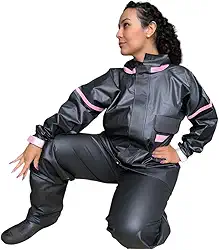 Capa de Chuva Feminina PVC Impermeável Motoqueira Flexível Motos Confortável Barata Par de Meia