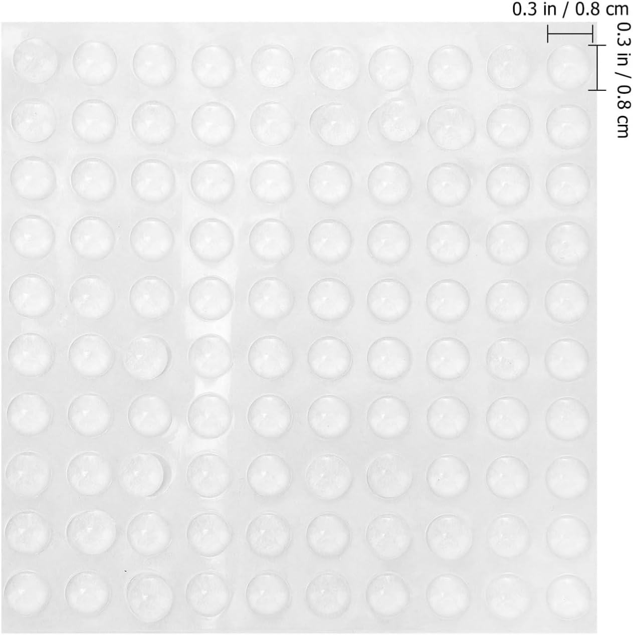 Silicone Cabinet Door Bumper Pads Self-Adhesive Furniture Bumpers for Noise Dampening 10-Piece Set for Kitchen and Home Use
