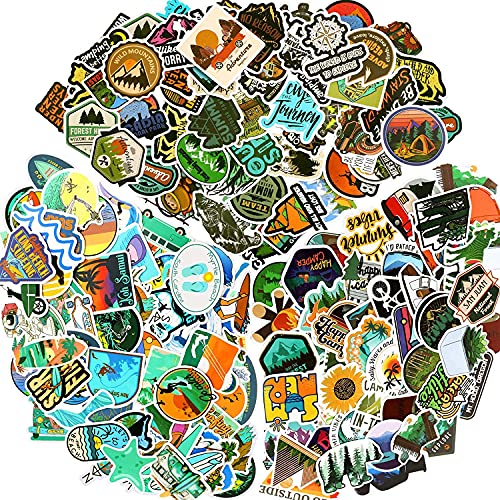 Veshow Lot de 150 autocollants en vinyle imperméable pour voiture, randonnée, camping, voyage, ordinateur portable, bagages, vélo, voiture, moto Cover