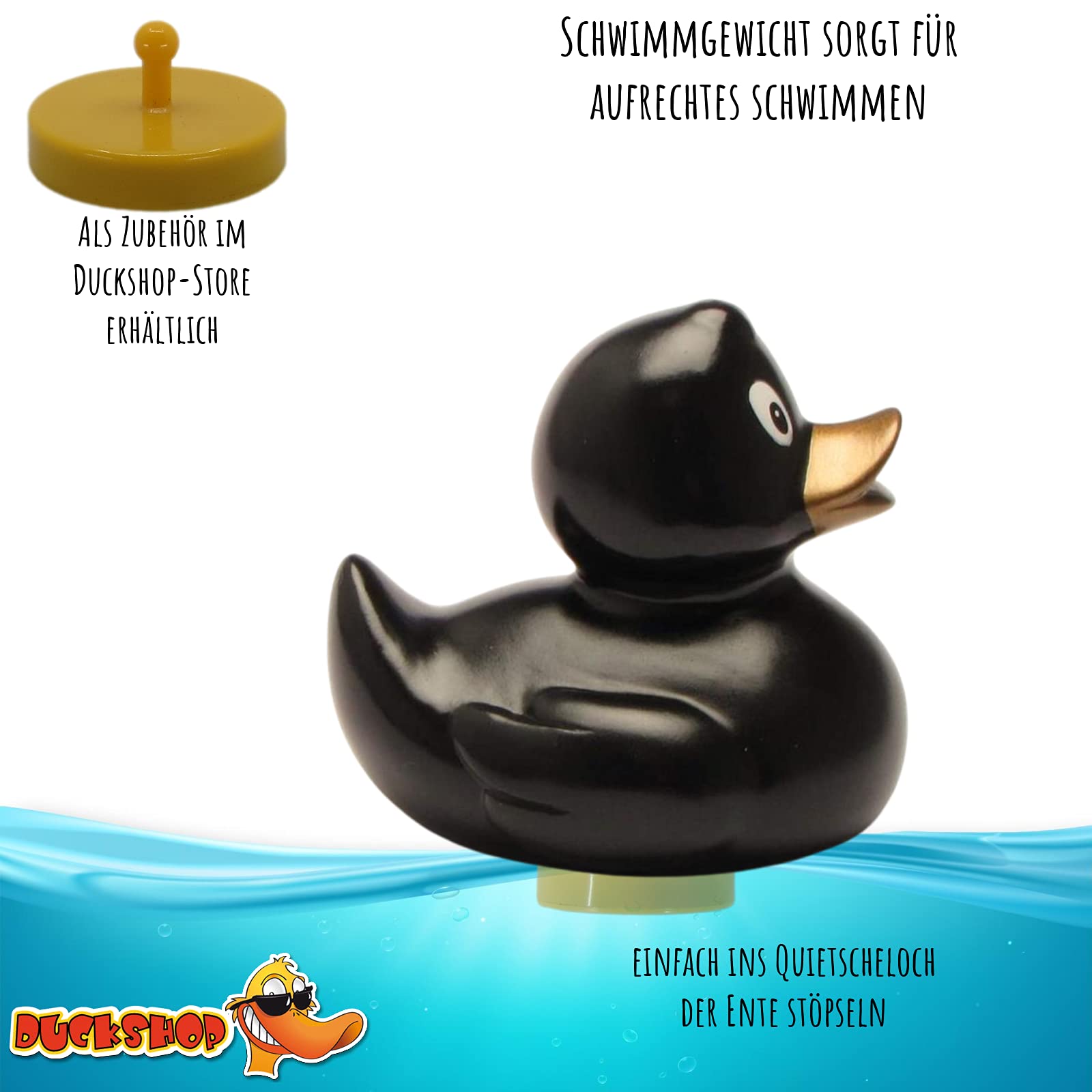 Sara The Black Rubber Duck – Cute Bath Time Ducky By Duckshop