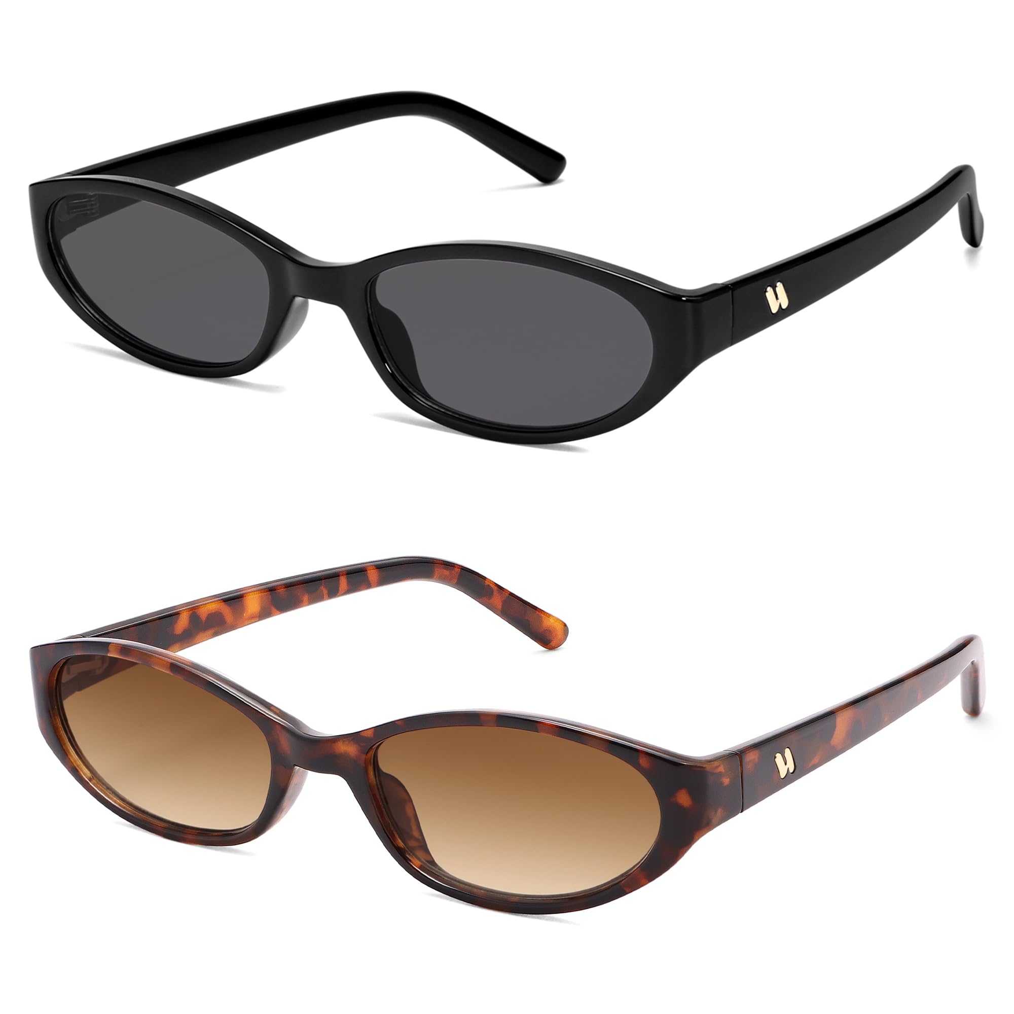 Retro Oval Sunglasses Womens Mens Y2k Trendy Cateye Shades AR82299