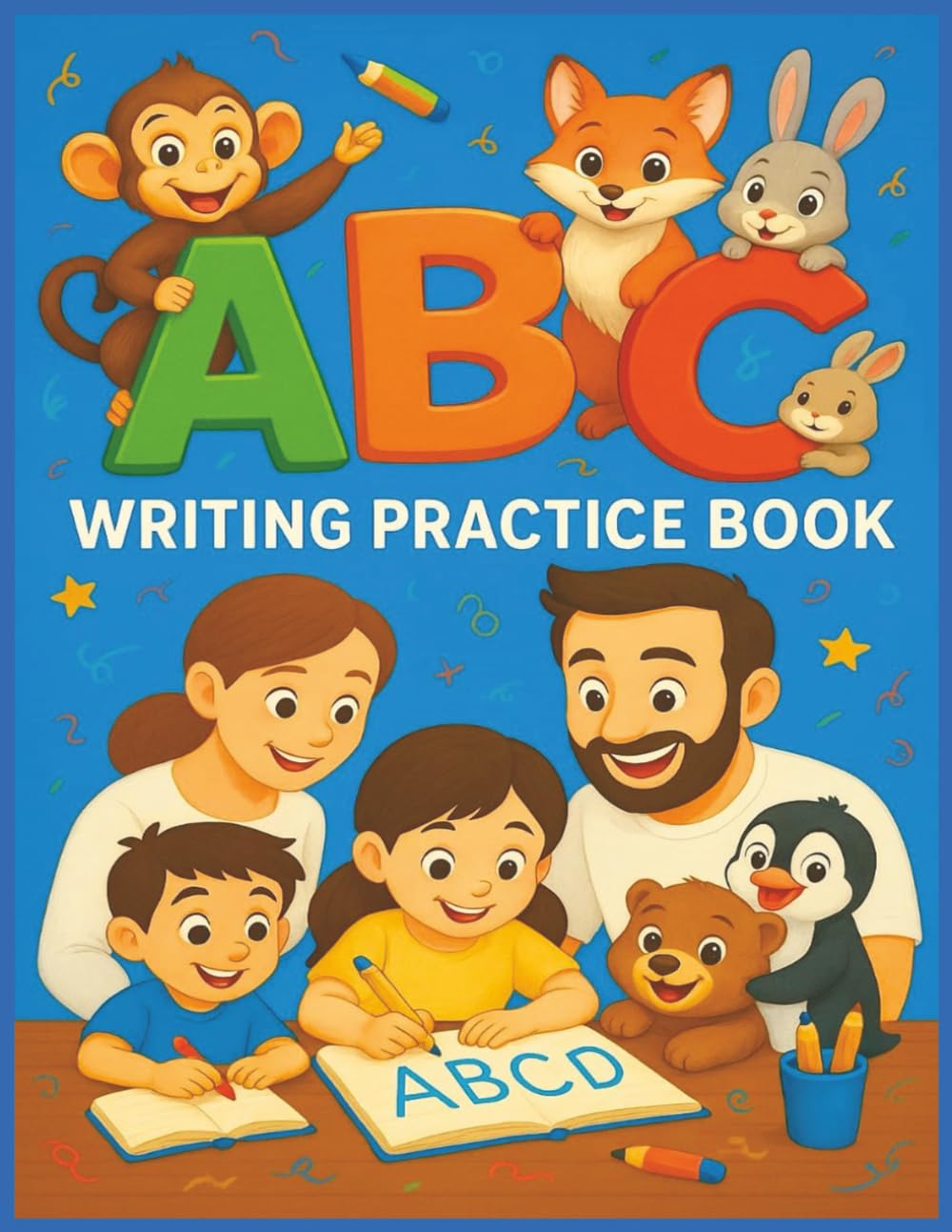 ABCD Capital Letters Writing Practice Book for Kids Ages 3–5 | Alphabet Dotted Line Tracing Handwriting Workbook for Preschool & Kindergarten | Learn to Write Uppercase Alphabet