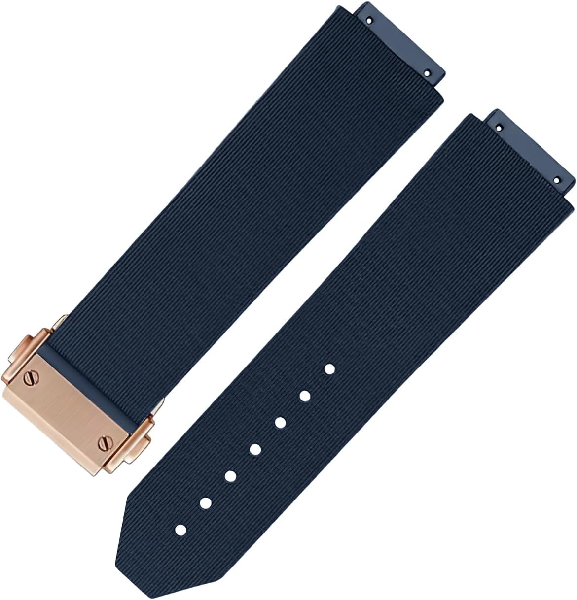 Rubber Watch Strap Band Replacement For 44.5mm Hublot Big