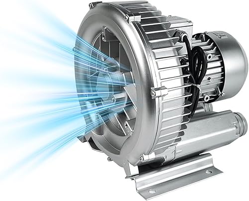 2HP Soplador regenerativo 1.75 kW 150 CFM 2" BSP 110-120V Bomba de vacío industrial de alta presión para soplado de aire o succión para 2LG510-7AA21